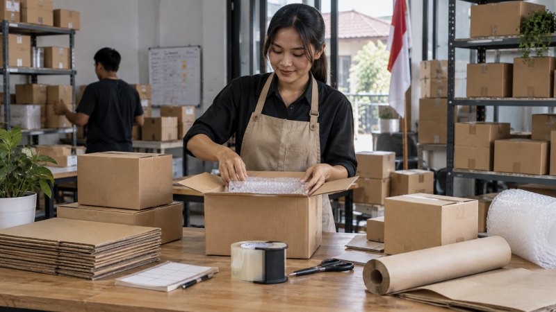 Berbagai kardus packing untuk kebutuhan pengemasan dan pengiriman usaha